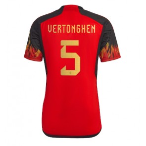 Belgija Jan Vertonghen #5 Domaci Dres SP 2022 Kratak Rukavima